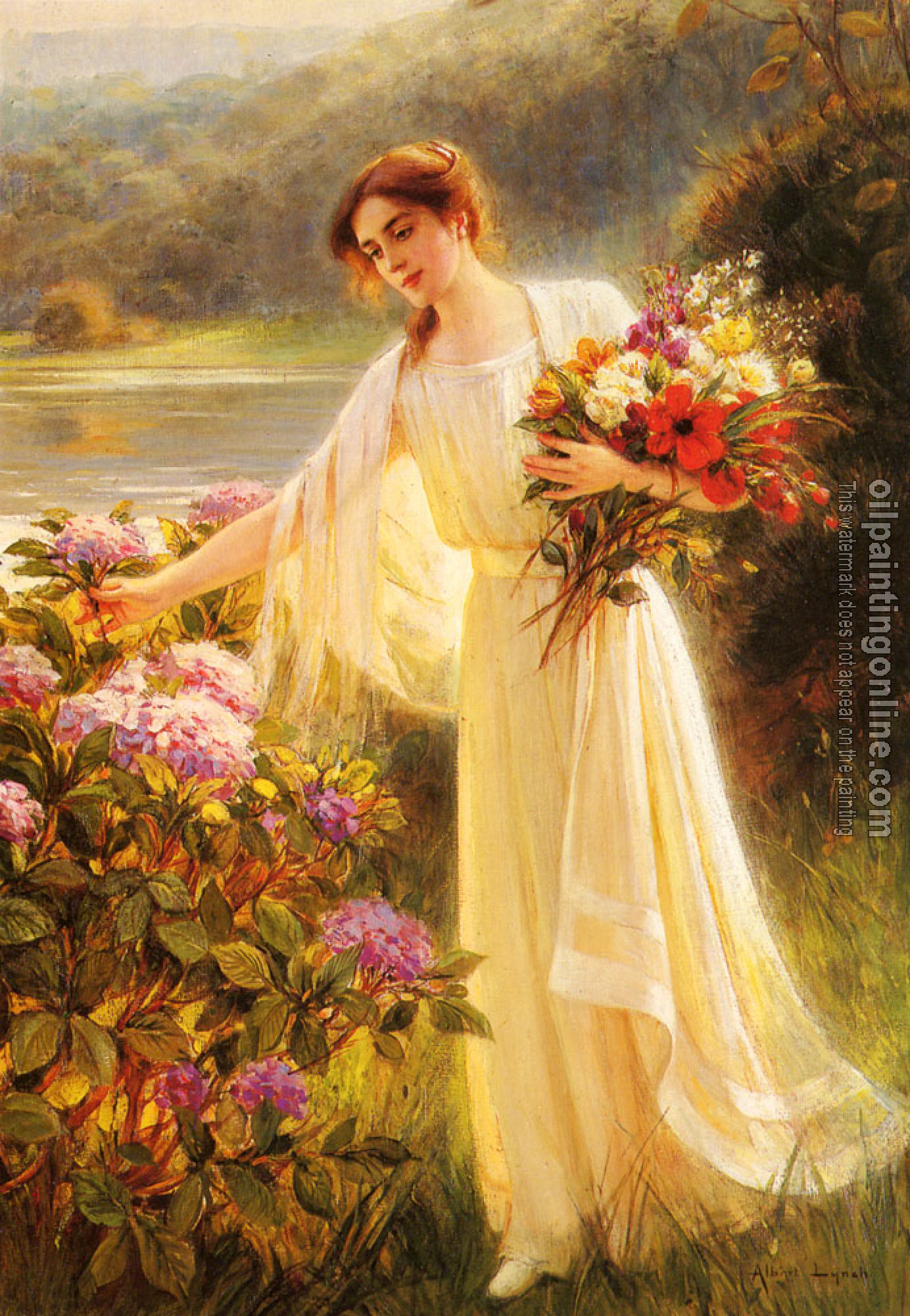 Lynch, Albert - Gathering Flowers